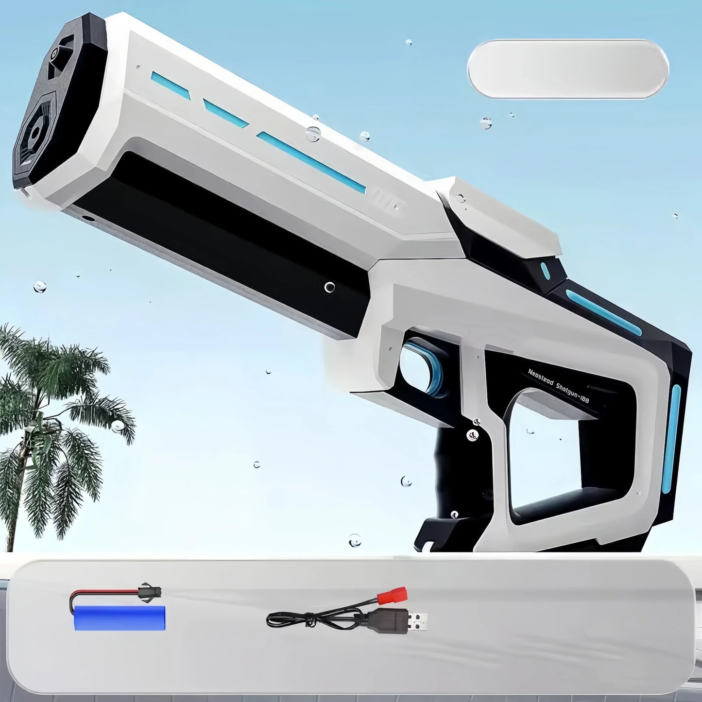 Kids Electric Water Gun Toys Summer Outdoor Beach Battle Game Full Induction Absorb Water Spray Guns for Children Gift