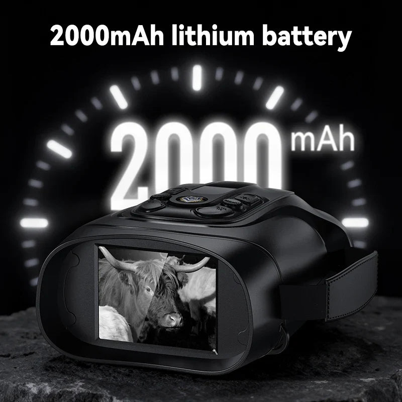 Night Vision Binoculars Goggles 10X Digital Zoom 5W Infrared Telescope 800M Full Dark Viewing Video Record Hunting Telescope