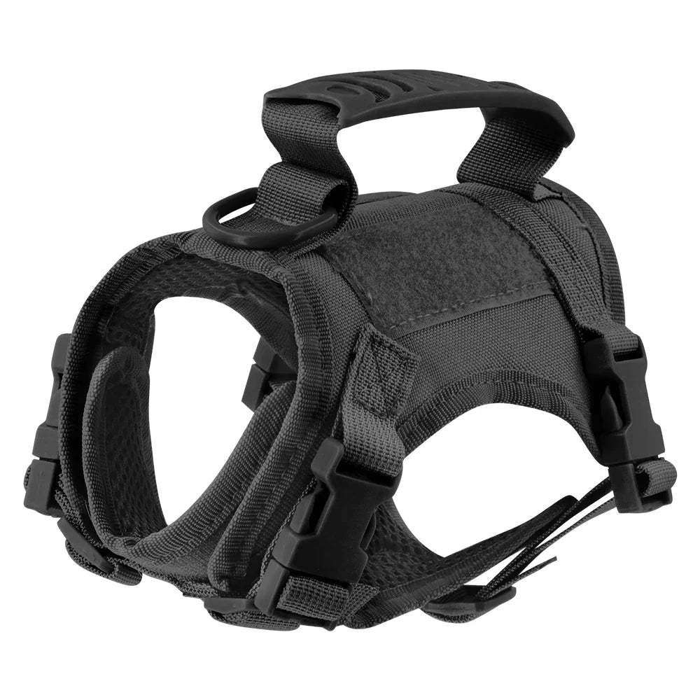 Tactical Puppy Harness For Small Dogs Adjustable Cat Harnesses Vest For Military Service Dogs Training Kitten Cat Accessories