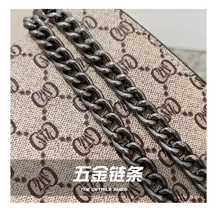 Fashion Popular Women's Bag Trend Brand Retro Chain Shoulder Bag High Quality Ladies Crossbody Bag Designer Luxury Handbag