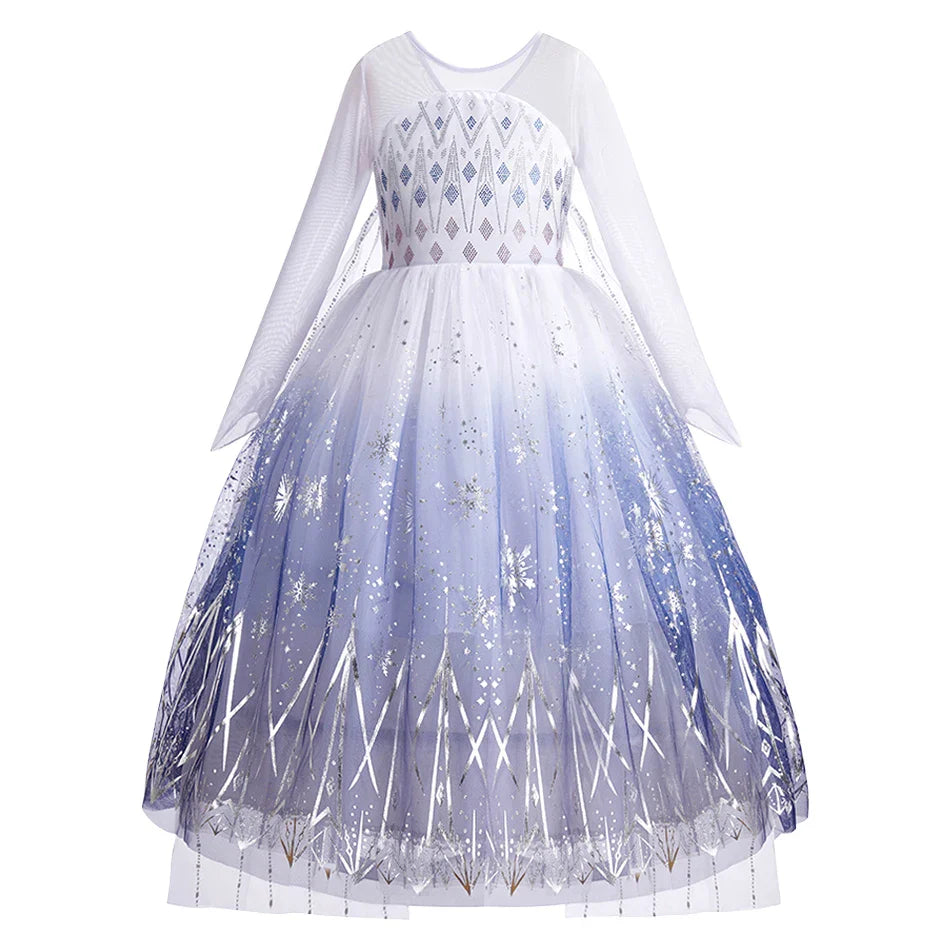 Kids Princess Dress Little Girls Rapunzel Elsa Bell Clothes Children Christmas Halloween Dress Up Carnival Kids Cosplay Dresses