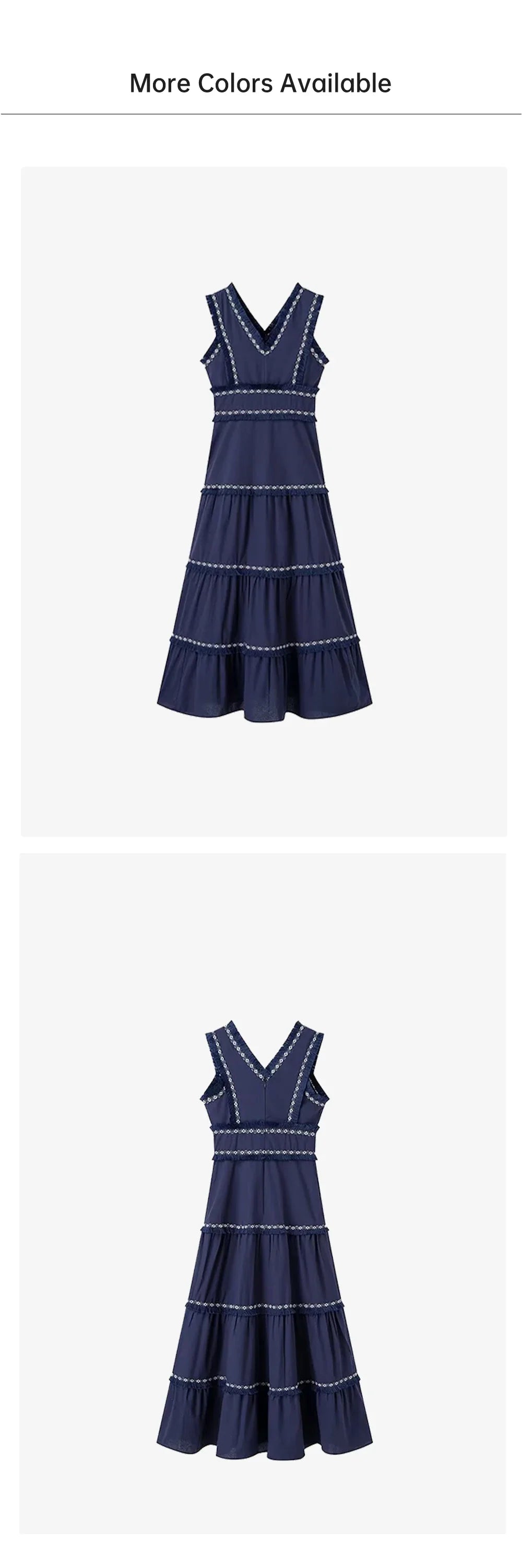 PB&ZA2024 Summer New Product: Casual Women's Fashion V-neck Sleeveless Waist Collection with Tassel Decoration Dress