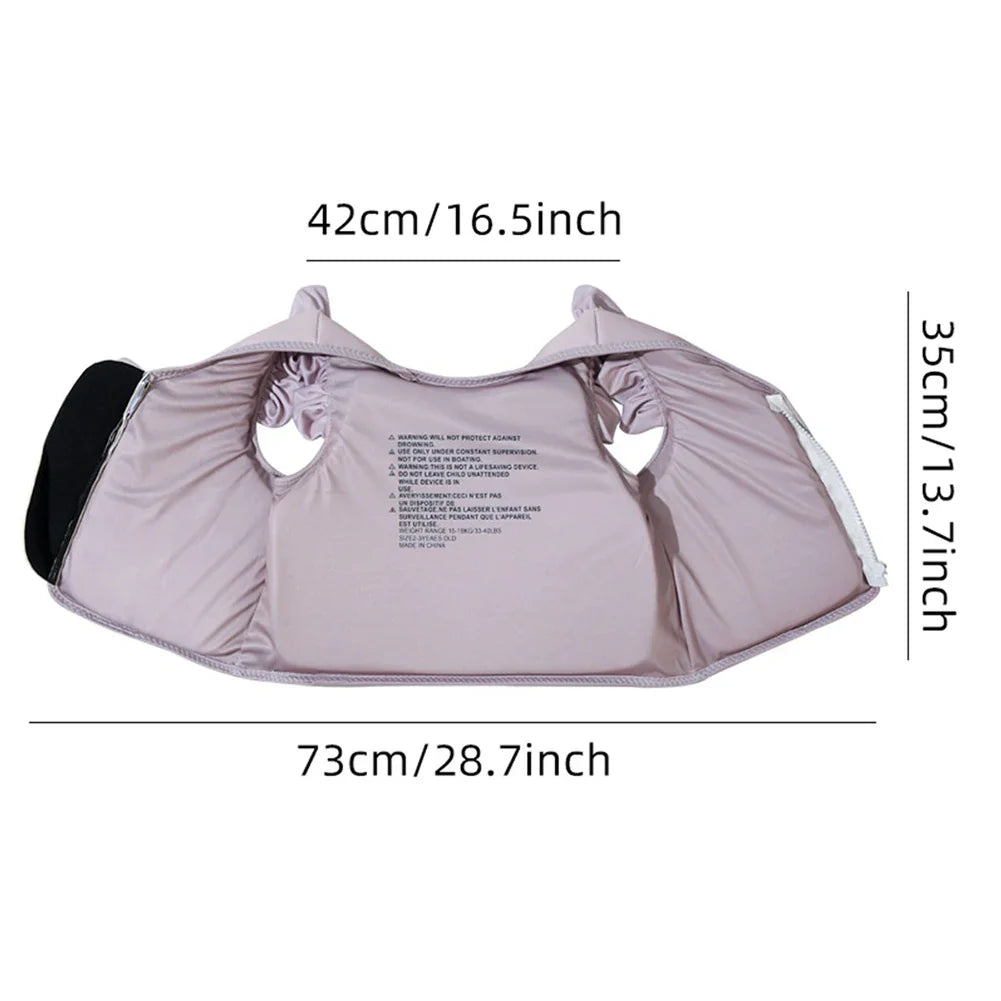 Kids Life Jackets Inflatable Swim Vest Children Assisted Inflatable Swimwear Cartoon Toddler Life Vest Swimming Pool Accessories