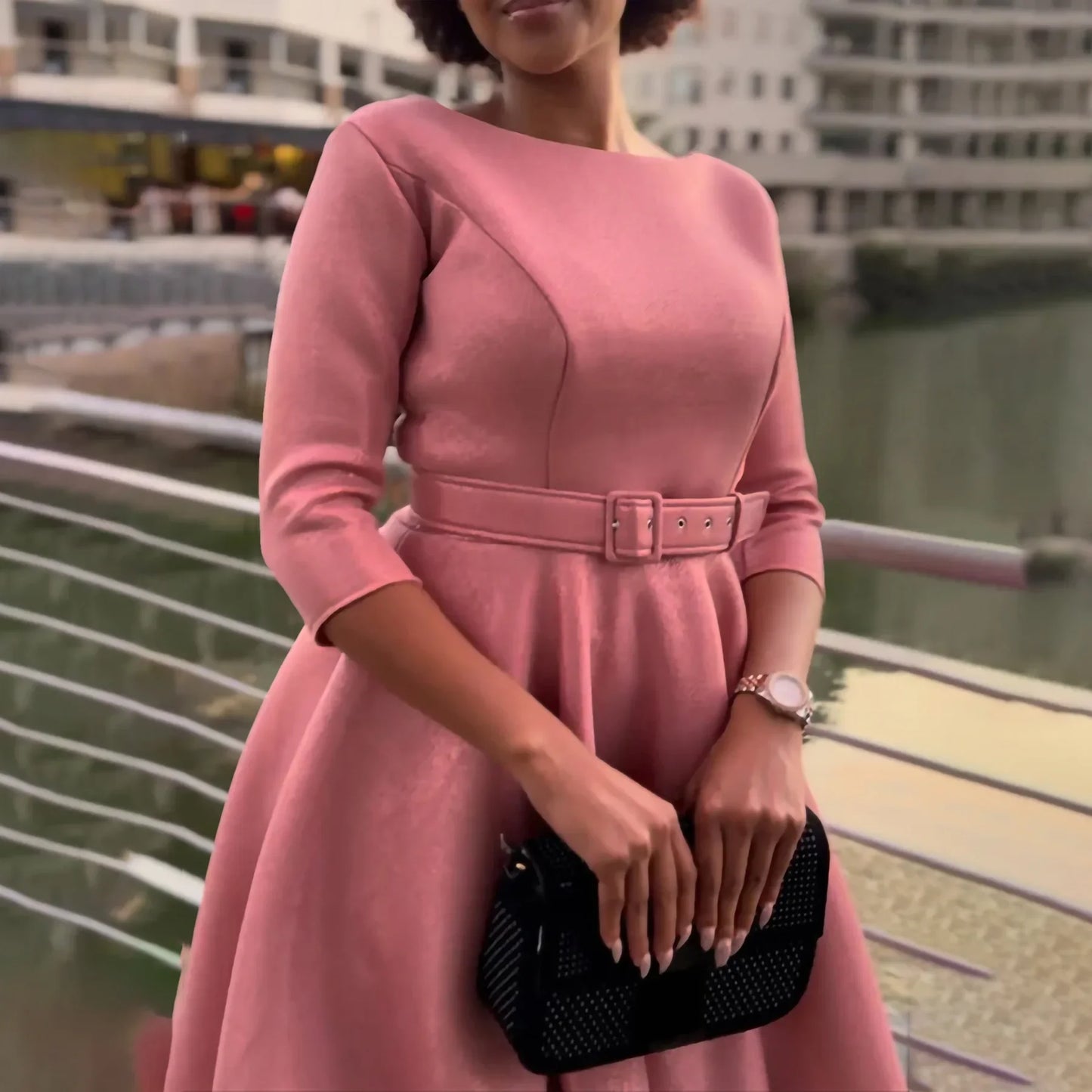 Fashionable Elegant Women's Clothing Dress Suitable For Bridesmaid Party Dress High Waist Design Various Sizes Available