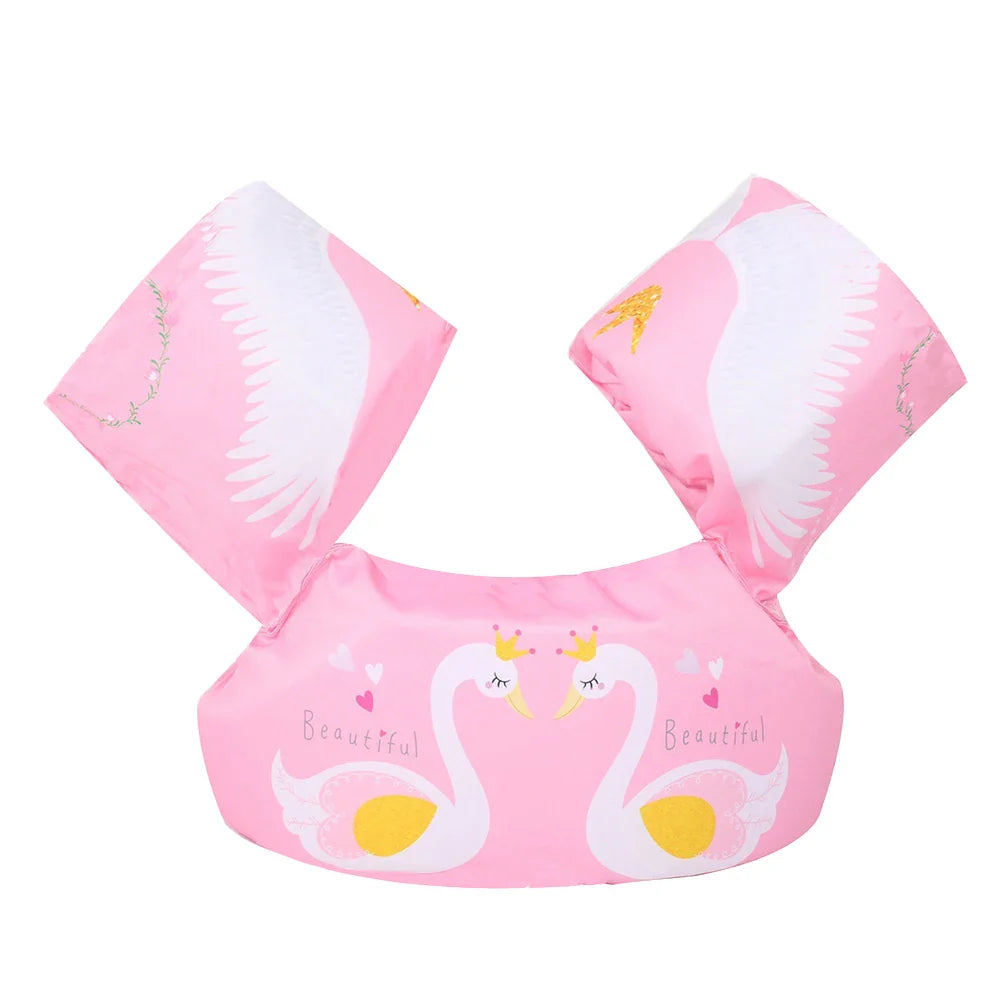 Baby Float Cartoon Arm Sleeve Life Jacket Swimsuit Foam Safety Swimming Training Floating Pool Float Swimming Ring Children Swim