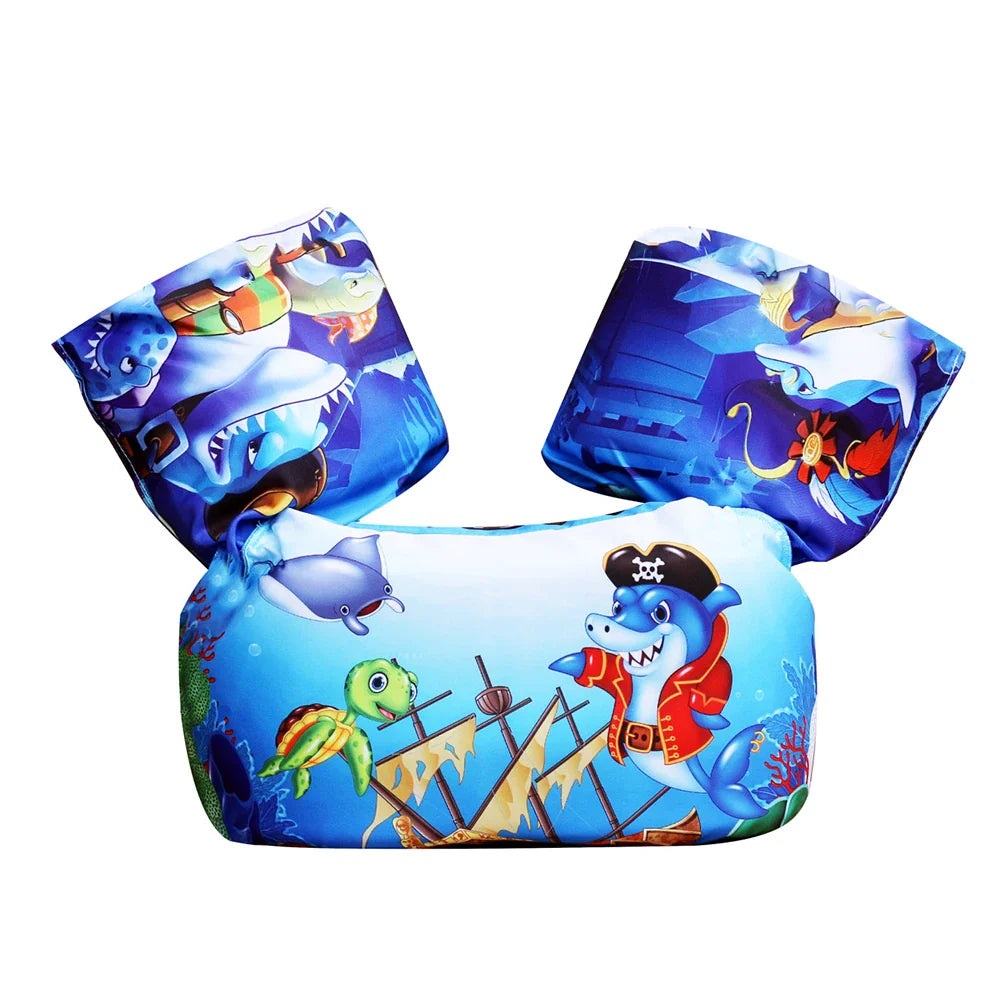 Baby Float Cartoon Arm Sleeve Life Jacket Swimsuit Foam Safety Swimming Training Floating Pool Float Swimming Ring Children Swim