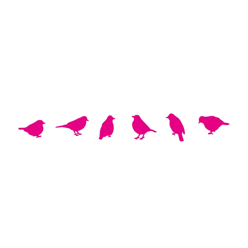 Birds Vinyl Wall Sticker Modern Home Decoration, DIY Creative Bird Decal For Car Window Laptop Decor