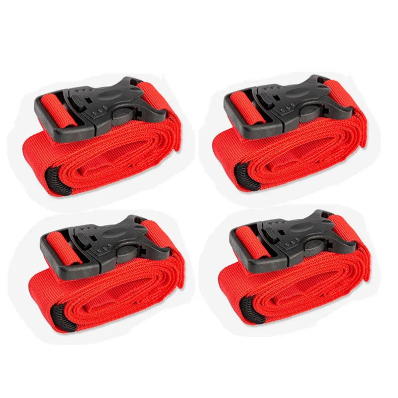 4/2/1pcs Cargo Tie Luggage Lash Belt Strap Buckle Camping Nylon Travel