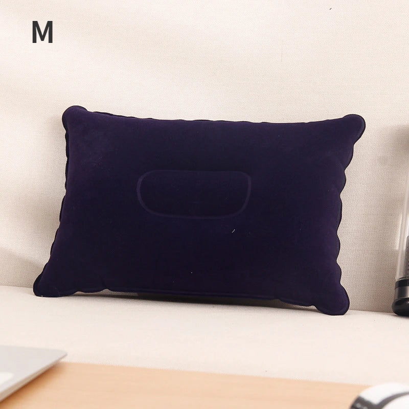 Portable Fold Outdoor Travel Sleep Pillow Camping Tent Inflatable Pillow Airplane Hotel Rest Comfortable Sleep Pillows
