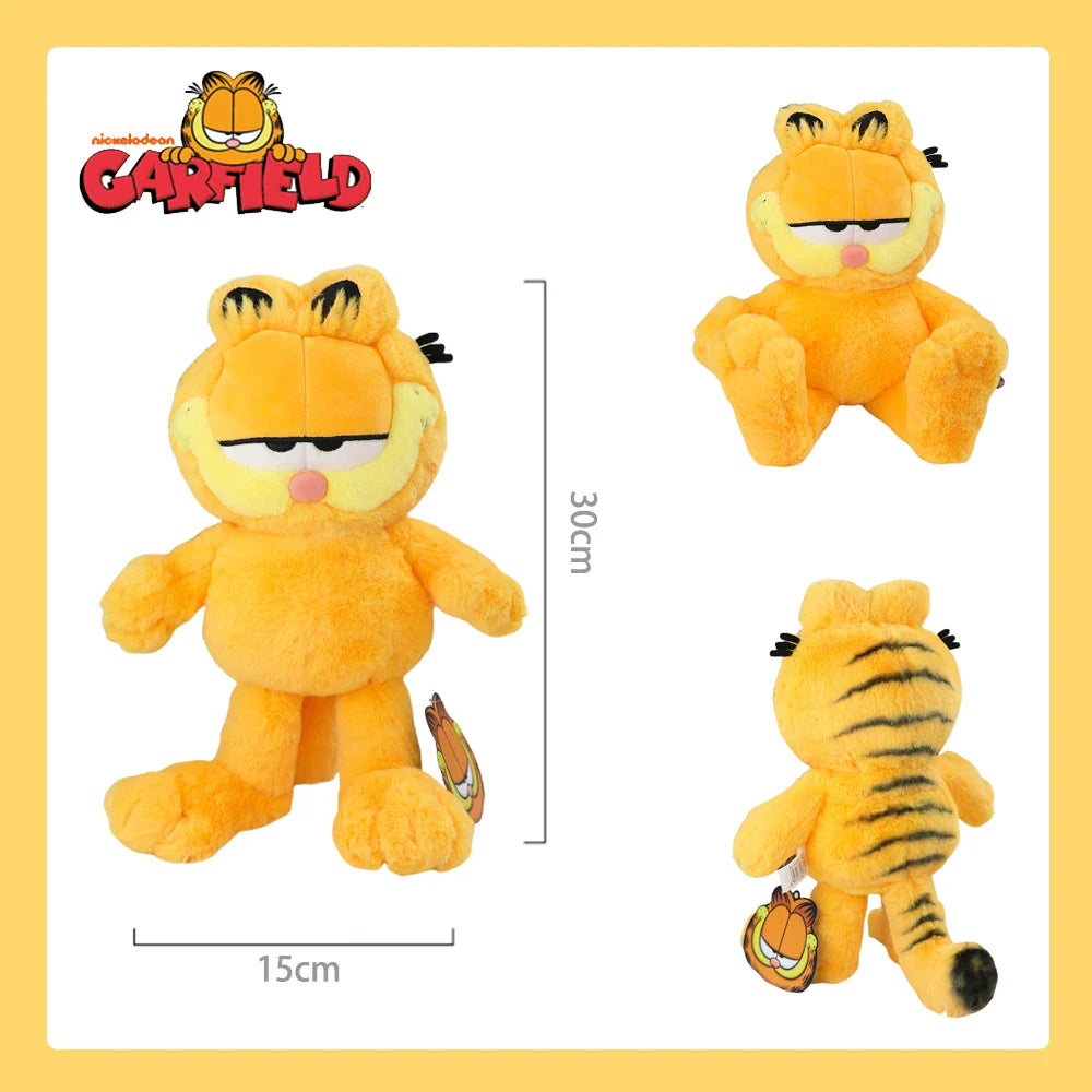 19-35cm Original GARFIELD Plush Toy Big Size Odie Fluffy Stuffed Doll The Garfield Show Cartoon Anime High Quality Birthday Gift