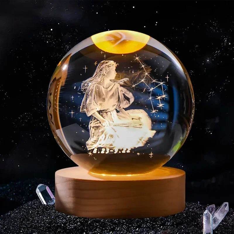 3D Crystal Ball Glass Decoration