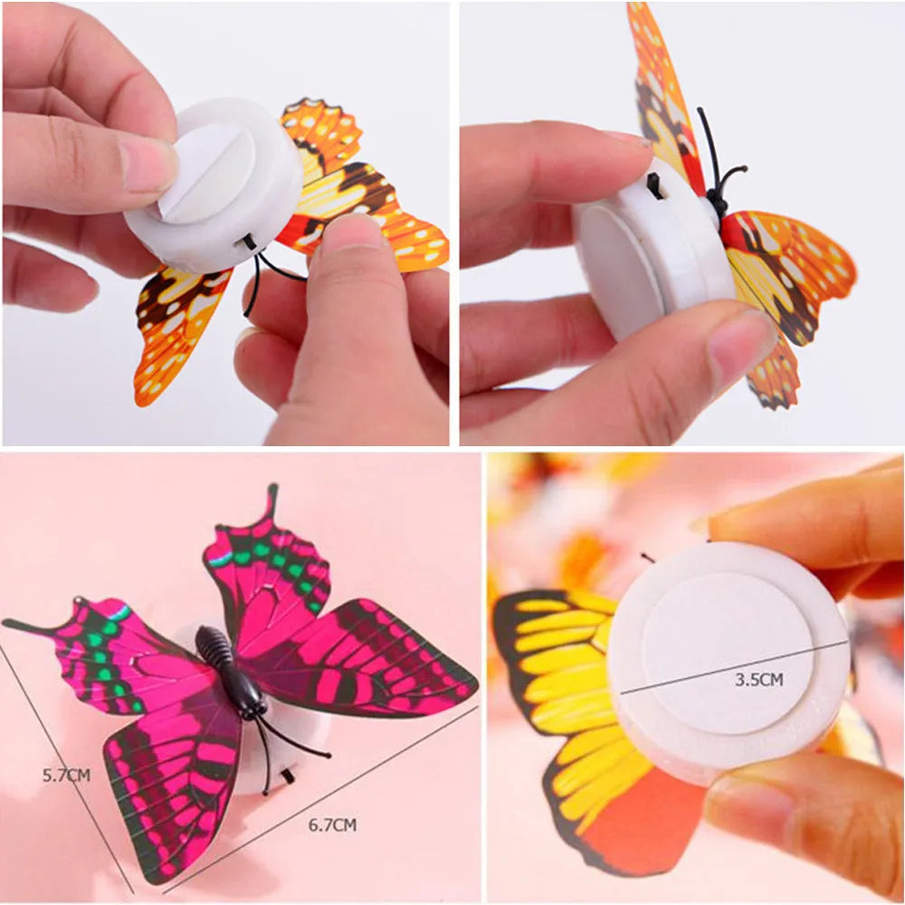 Decoration 1 Wall Stickers Wall Lights 3D Stickers Pcs Home Decor Paper Butterflies for Crafts