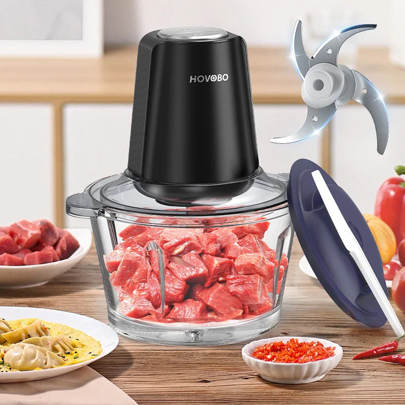 Electric Meat Grinder, 500W Food Chopper 2 Speed  Vegetable Cutter.