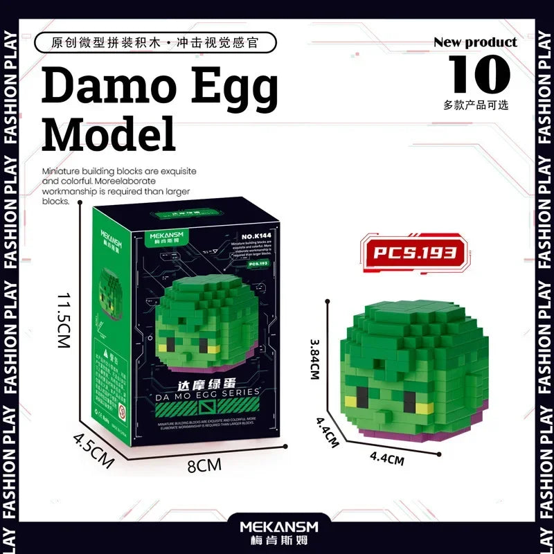 Spider-man Venom Damo Egg Building Block cartoon Q version of tiny particles puzzle assembled children's toys wholesale Iron Man