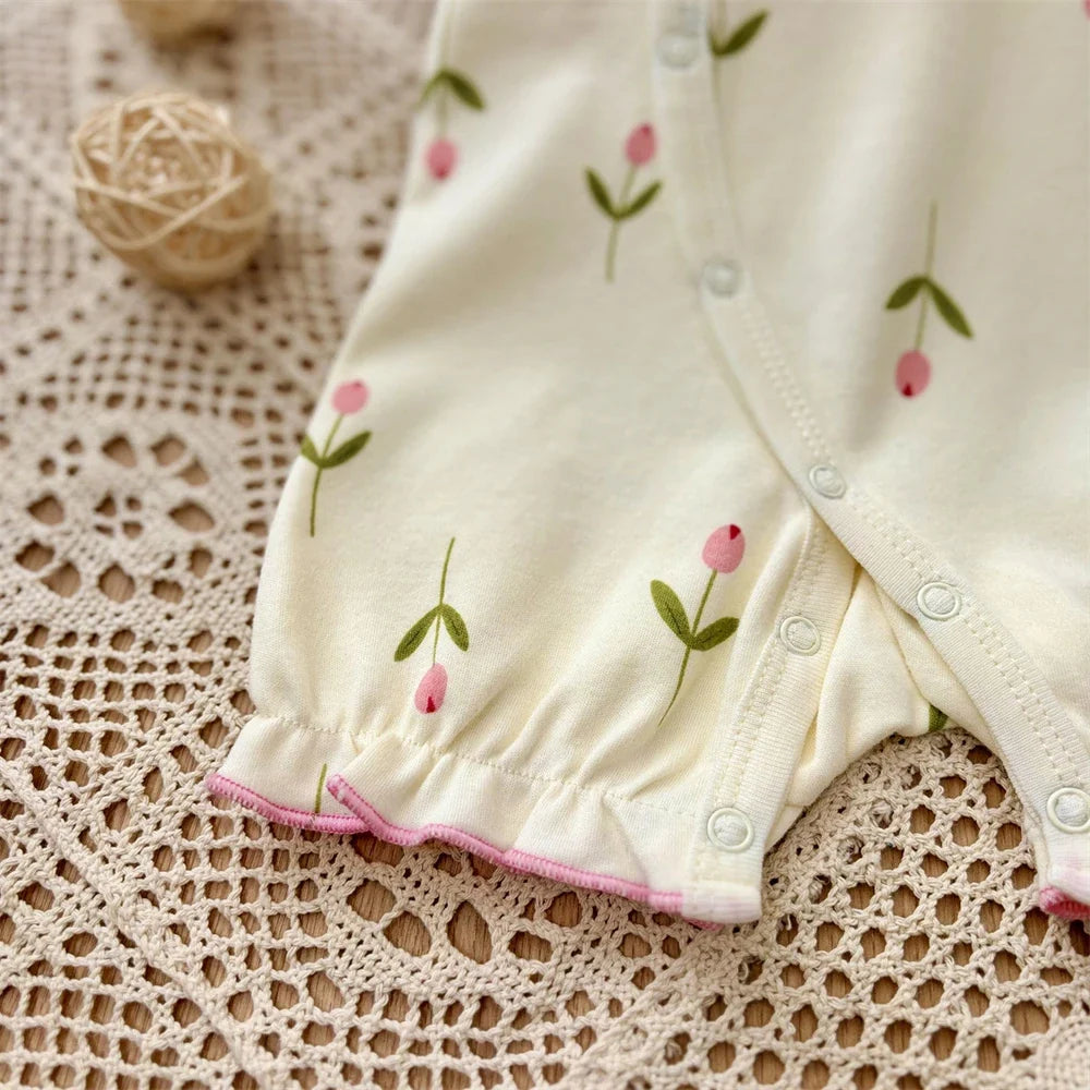 Baby Girl Rompers Summer Short Sleeve Clothing Cotton Girls Onesies