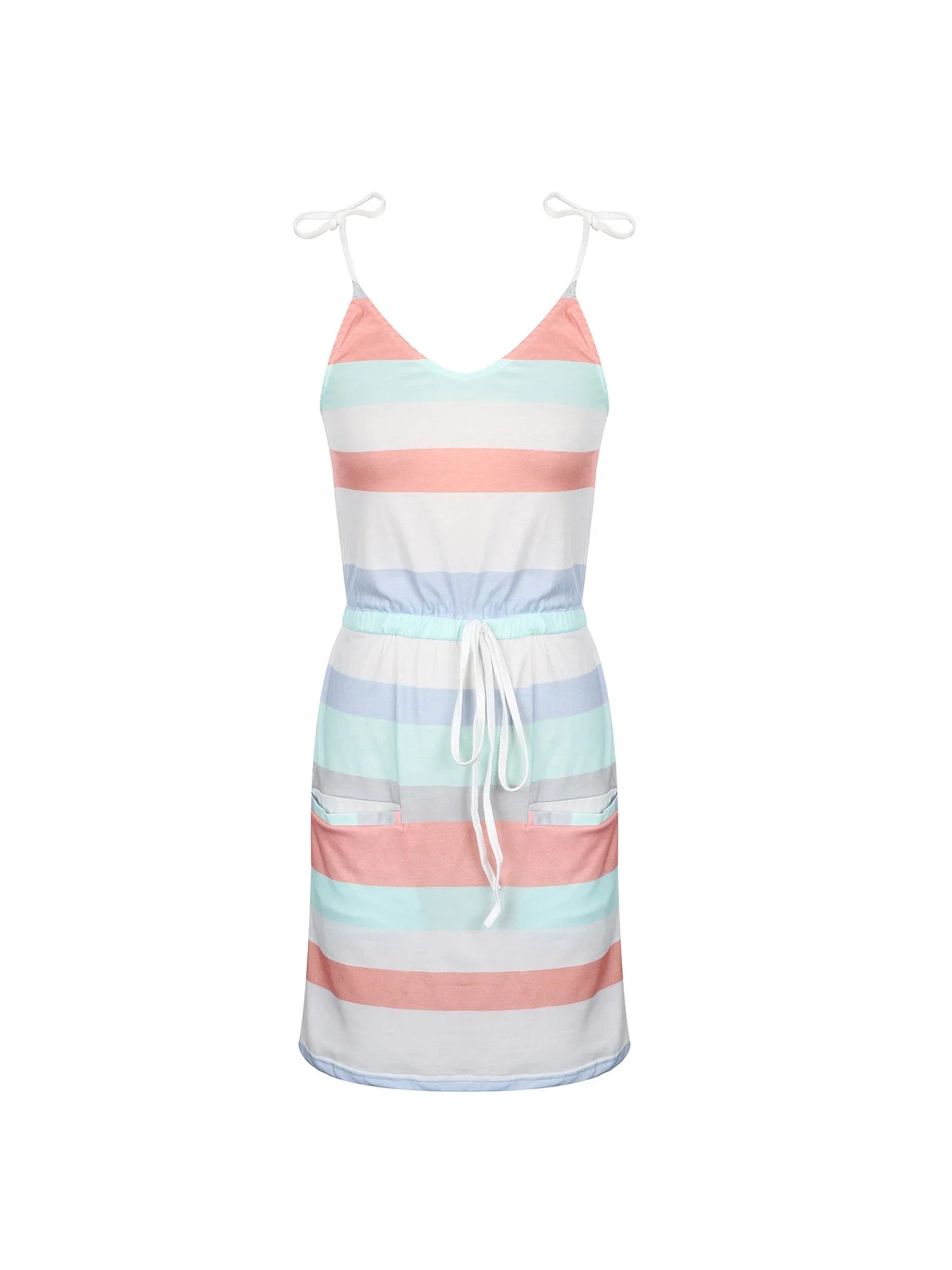 Sleeveless Dress for Women Clothing 2024 Summer Vacation Pullover Beach Sundress Female Korean Fashion Slim Sexy Short Dresse M