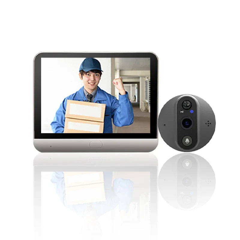 4.3 Inch IPS Screen 2MP 1080P Tuya APP WIFI Doorbell IR Night Vision Visual Doorbell Intercom Video Door Phone