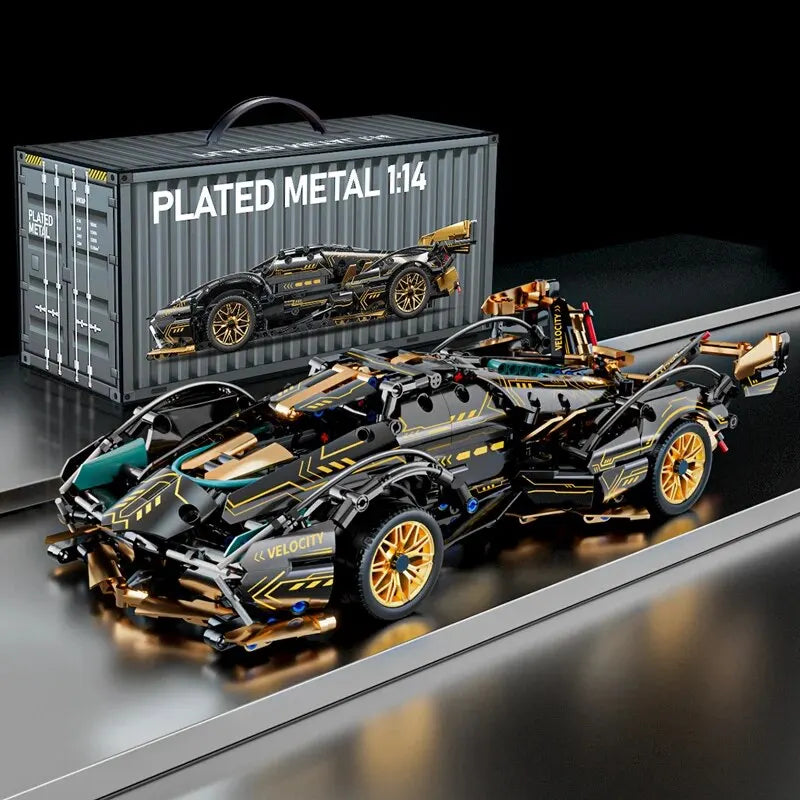 89109 Super Sports Car 900PCS Building Block Kit,Cars 1:14 Model MOC Construction Christmas Xmas Toys for Boys Adults