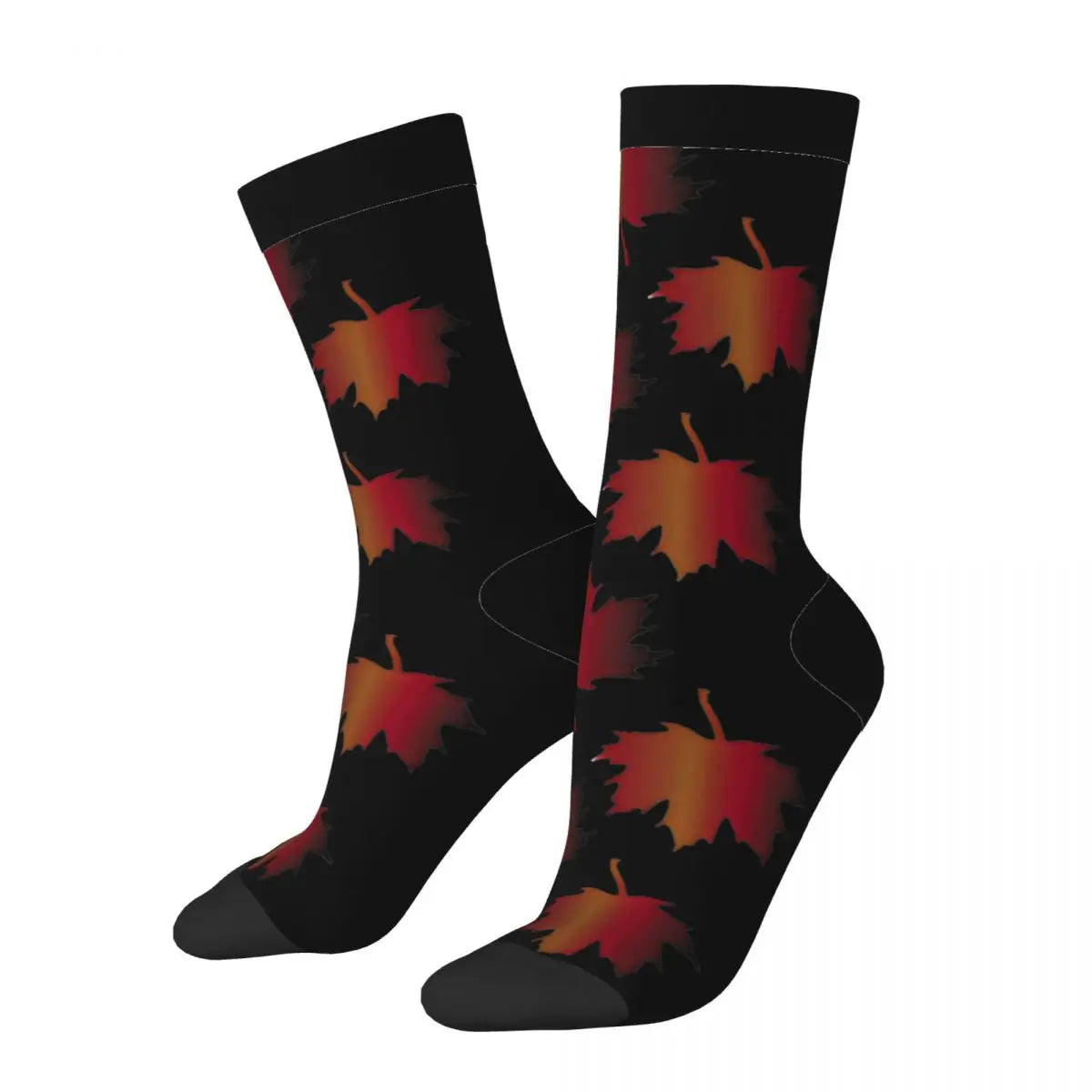 Maple Leaves Stockings Men fall Socks Breathable Modern Socks Autumn Cycling Non Slip Custom Socks Gift