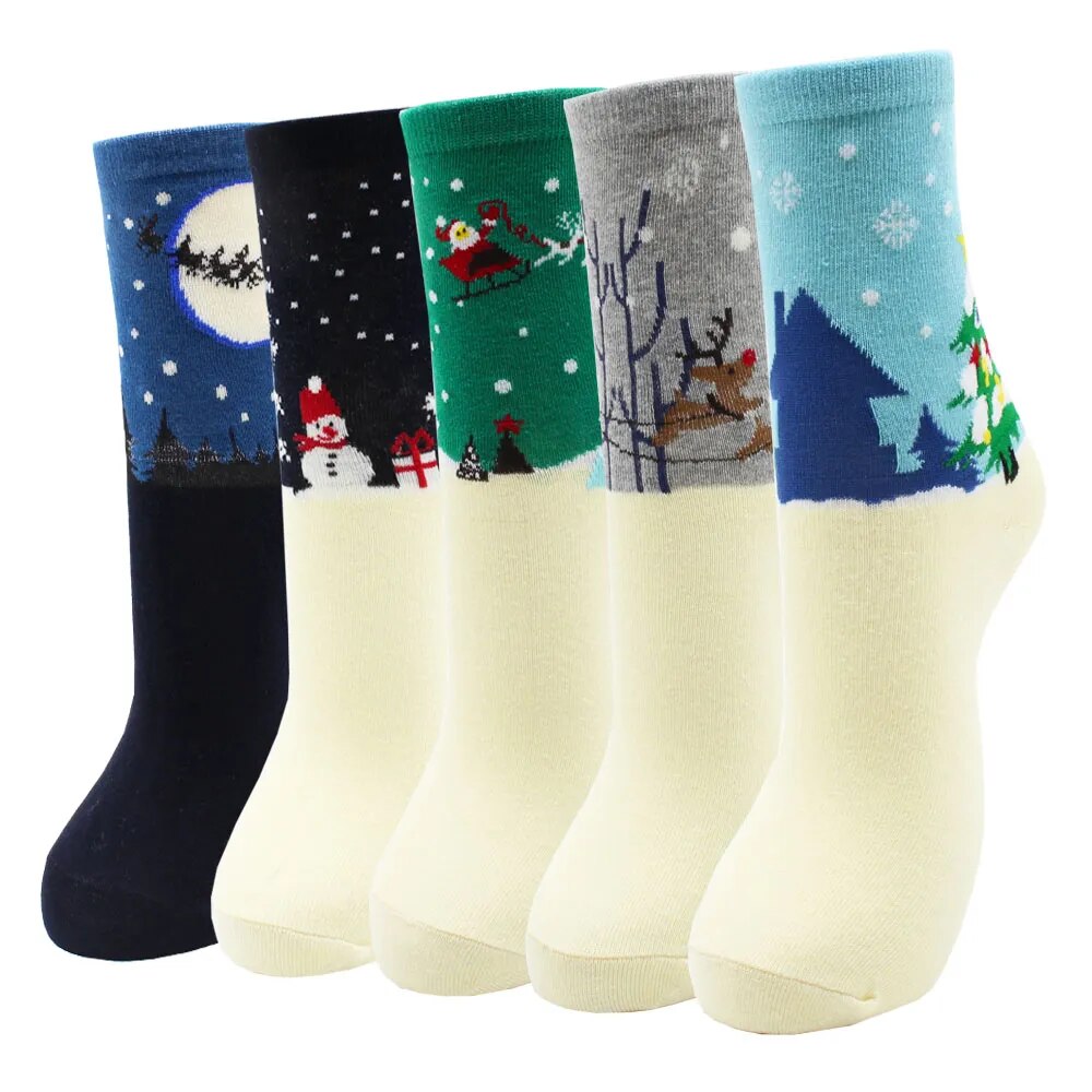 5 Pairs Fashion Colorful Kawaii Cute Cartoon Cotton Women Socks Harajuku Korean Halloween Cat Dog Owl Duck Fox Girl Socks