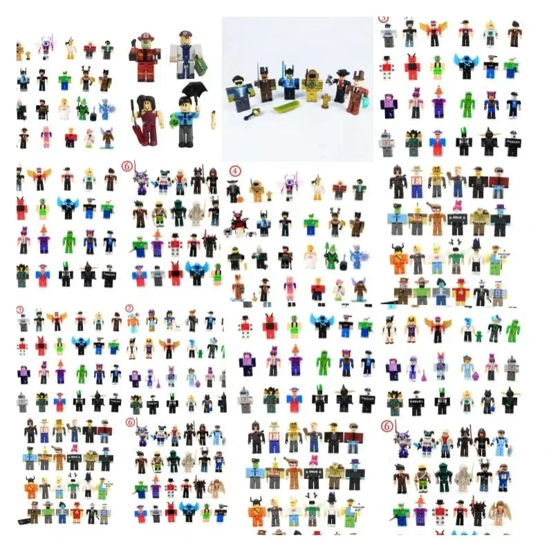 Roblox 24 Collectible Doll Series Virtual World Version 1-6 Building Blocks with Accessories Birthday Gift for Girls Kids Boys