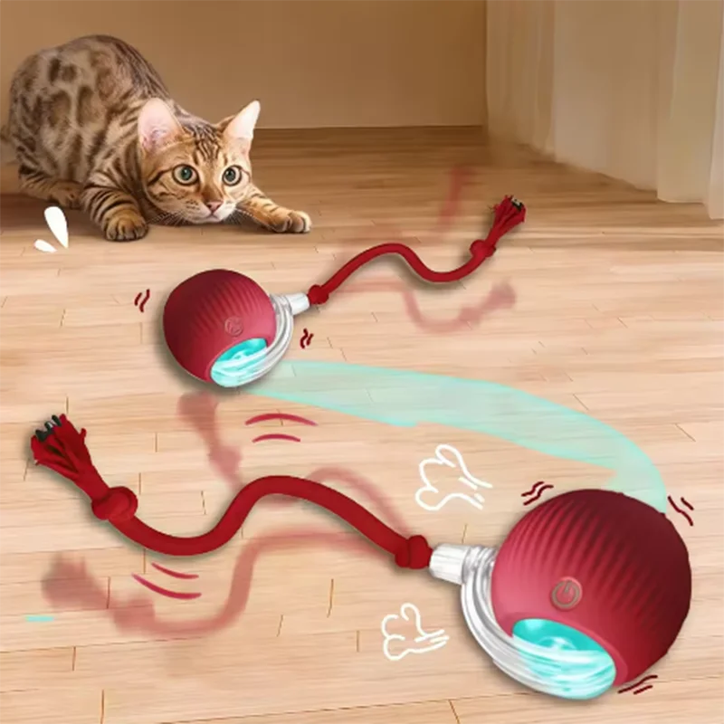 Intelligent Interactive Cat Ball Long-Lasting and Durable Easy to Clean Intelligent Obstacle Avoidance Pet Dog Toys