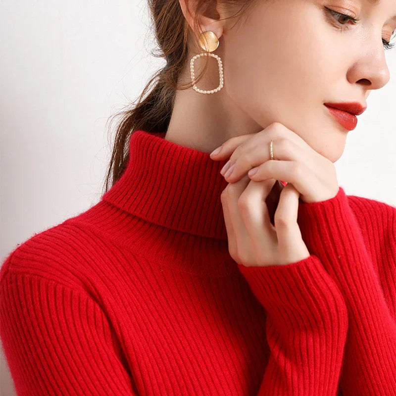 Women Fall Turtleneck Sweater, Cashmere Sweaters For Women 2025.