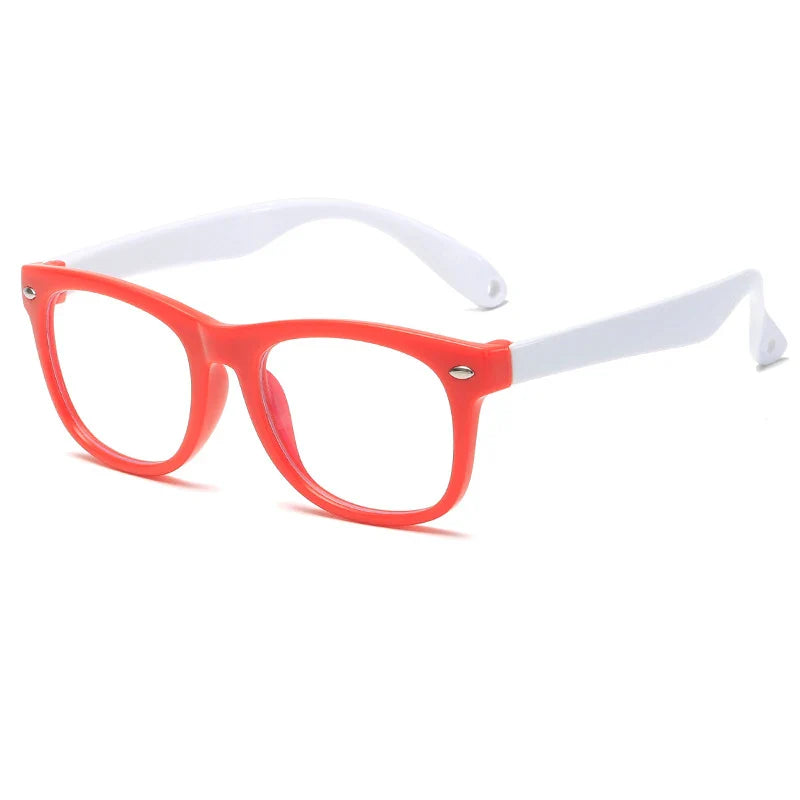 Zilead Kids Computer Glasses Blue Light Blocking Filter Gaming Goggles Silicone Frame Eyeglasses Child Anti-Blue Ray Eyewear