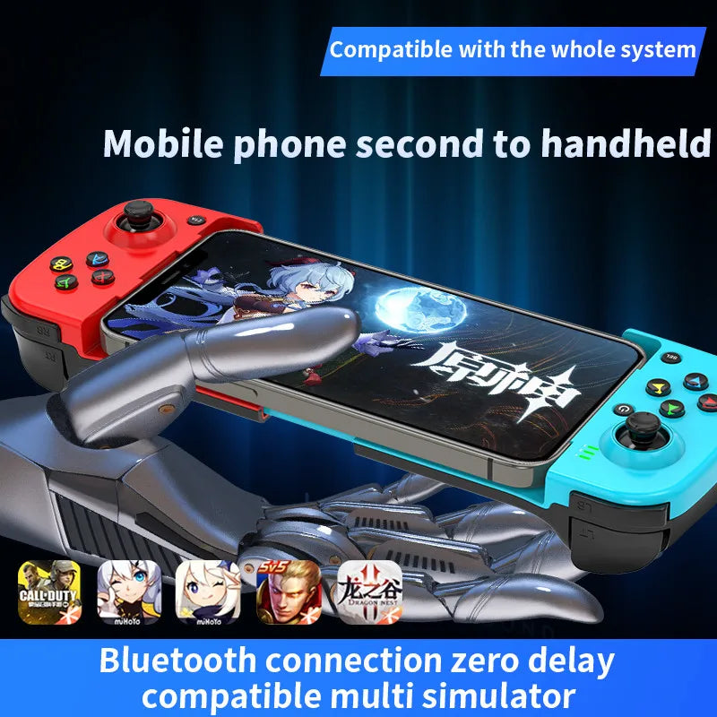 Wireless BT 5.0 Stretchable Game Controller For Mobile Phone Android IOS Gamepad Joystick Retractable Gamepads Switch PC Steam