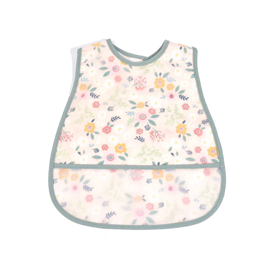 2023new Cartoon Pattern EVA Waterproof Pocket Lunch Feeding Bibs