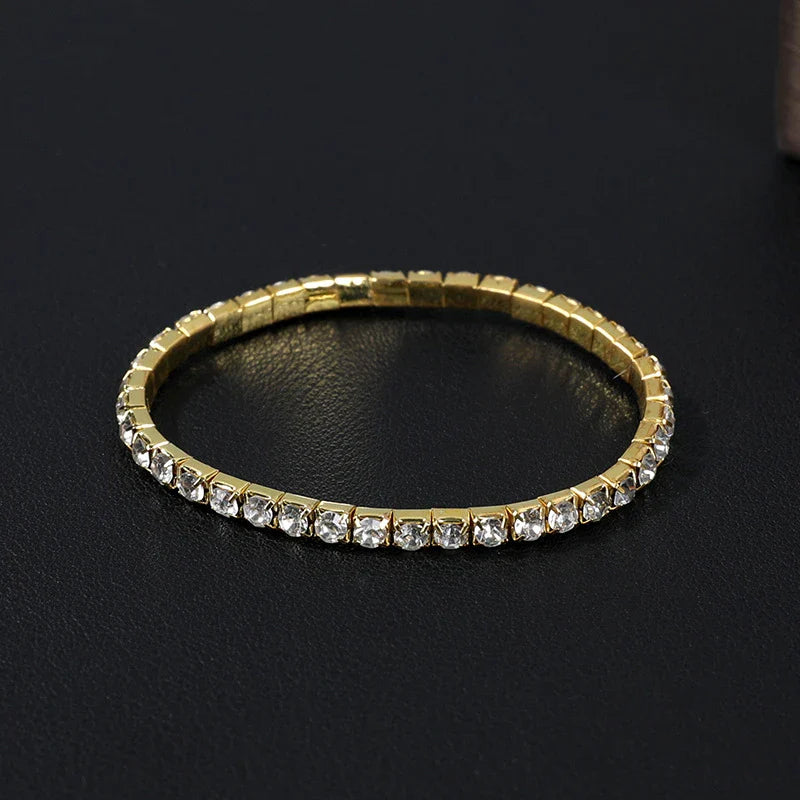 Luxury Blue Zircon 18K Gold Plated Women's Bracelet 2023 New Fashion Retro Zircon Bracelet Wedding Party Jewelry Gift