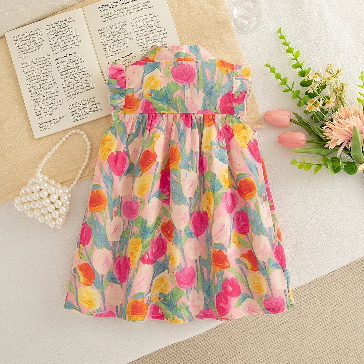 Baby Girl Floral Dress Summer New Cool and Breathable Children's