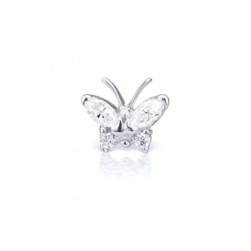 925 Sterling Silver Fine Jewelry Anti-allergic Ear Buckle Moon Stud Earring For Woman Wedding Anniversary Piercing Pendientes