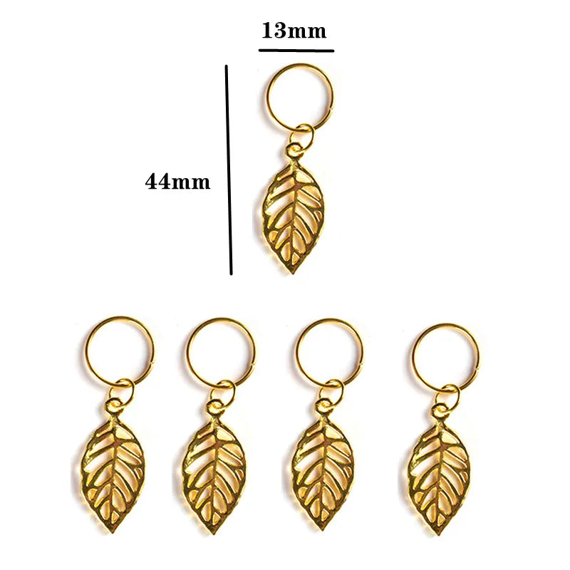 Hair Braid Dreadlock Beads Clips Charms African Braids Cuffs Rings Hip Hop Style Jewelry Dreadlock Clasps Accessories