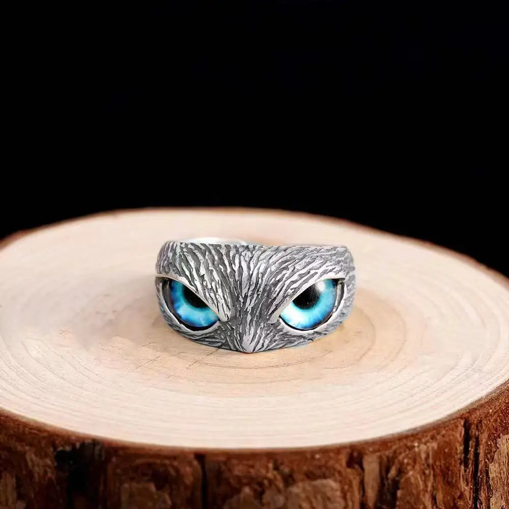 2022 New Vintage Punk Owl Rings For Women Men Resizable Simple Animal Ring Gift Fashion Female Accessories Custom Jewelry