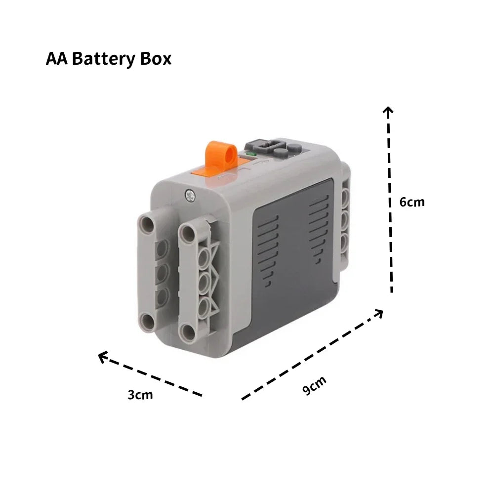 MOC Technology PF blocks Power Functions AA Battery Box Case for Robot Car compatible with All Brand  blocks