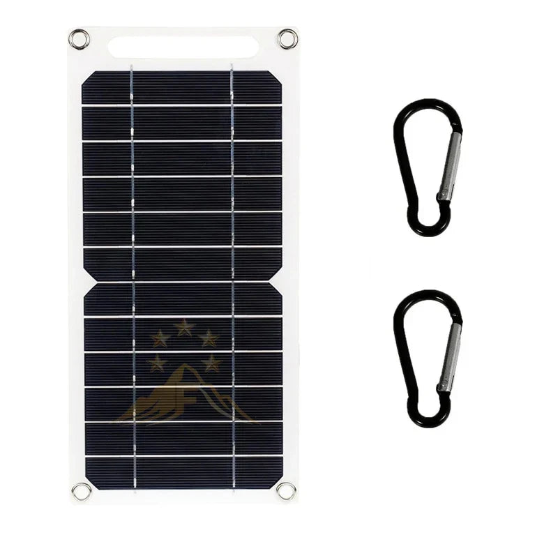HOT SALE 20W Outdoor Solar Panel 5V 1.2A Portable Solar Photovoltaic For Charging Mobile Earphones Backpack With Buckle Hooks