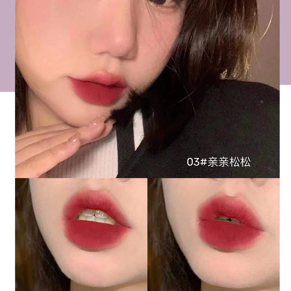 Lightweight Matte Finish Lip Stain Charm Lasting Non-fading Lip Makeup Mini Lipstick for Women