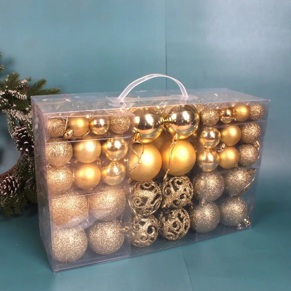 100pcs Christmas Decor Tree Xmas Balls Party Wedding Ornament Party Supplies Xmas Ornament Ball Xmas