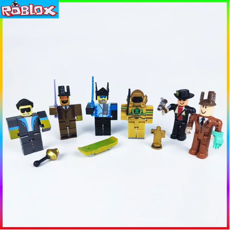 Roblox 24 Collectible Doll Series Virtual World Version 1-6 Building Blocks with Accessories Birthday Gift for Girls Kids Boys