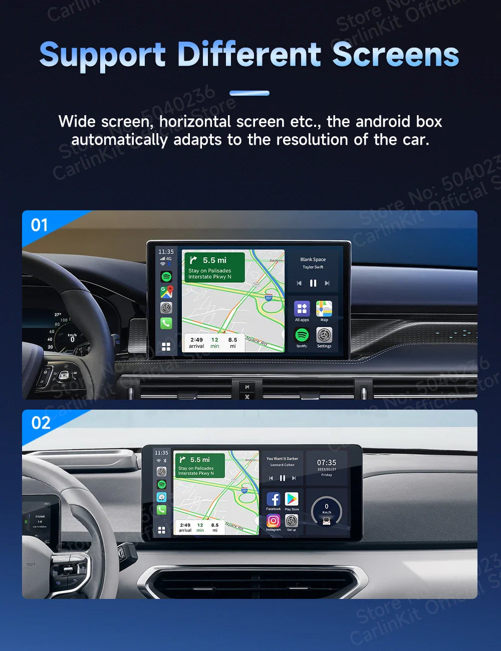 HDMI CarlinKit 8G+128G CarPlay Ai Box Android 13.0 Wireless Android Auto&CarPlay SM6225 Qualcomm 8-Core For Netflix Smart TV Box