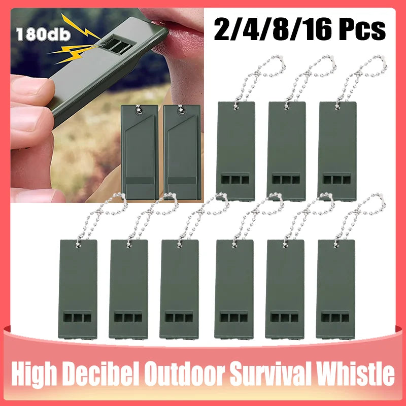2/4/8/16pcs Whistle High Decibel Survival Portable Outdoor Multiple