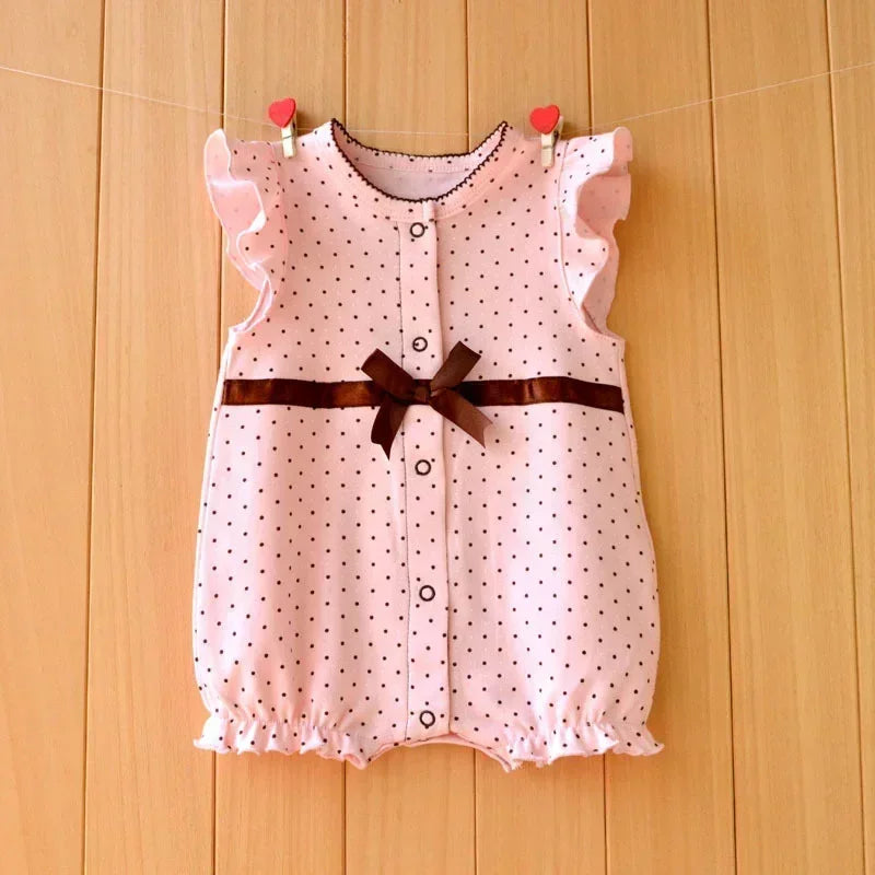 3-18 Month Baby Summer Clothes Rompers Girls Overalls Short Sleeve