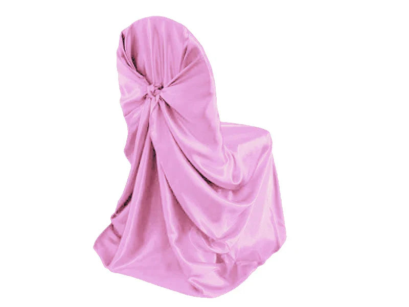 BITFLY Self Tie Satin Chair Covers Wedding Banquet Party Decoration Annual Dinner Supplies Universal Home Decor
