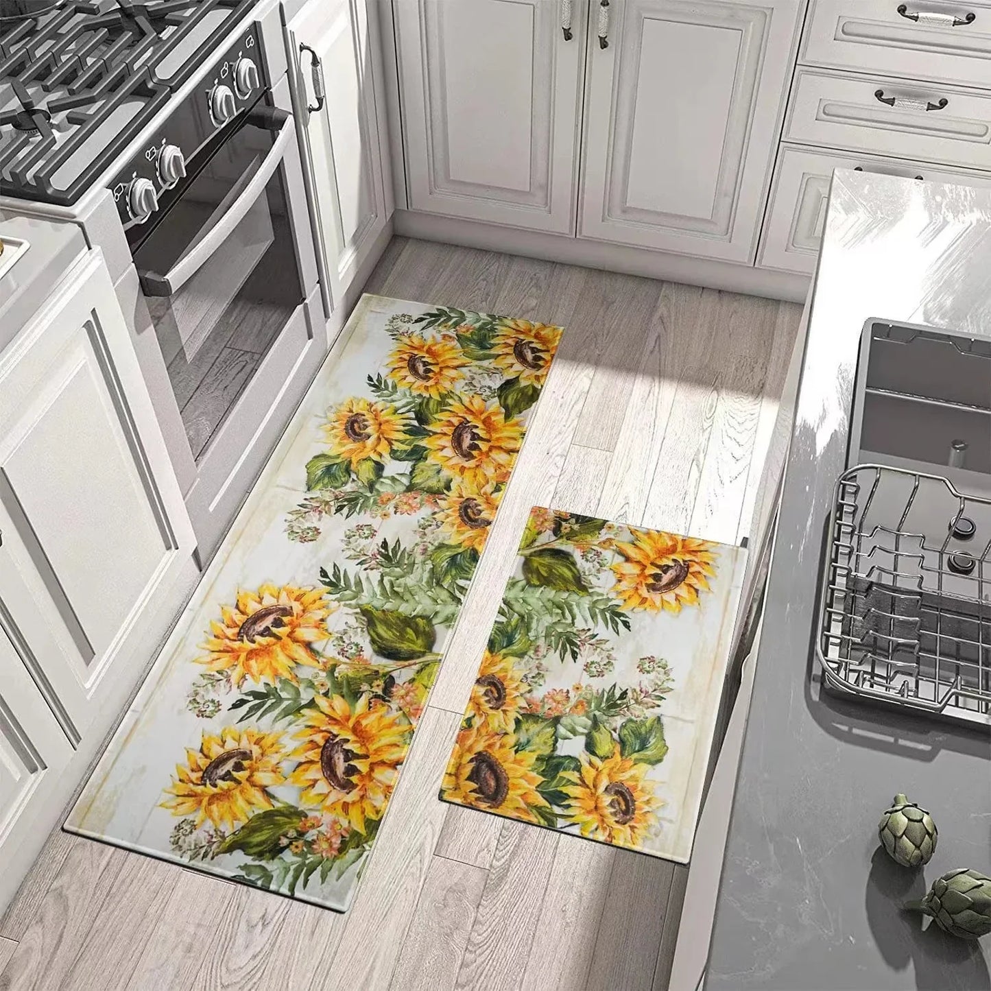 Kitchen Mat Kitchen Carpet Living Room Balcony Carpet Bedroom Bedside Floor Rug Washable Non-slip Home Decor Entrance Doormat