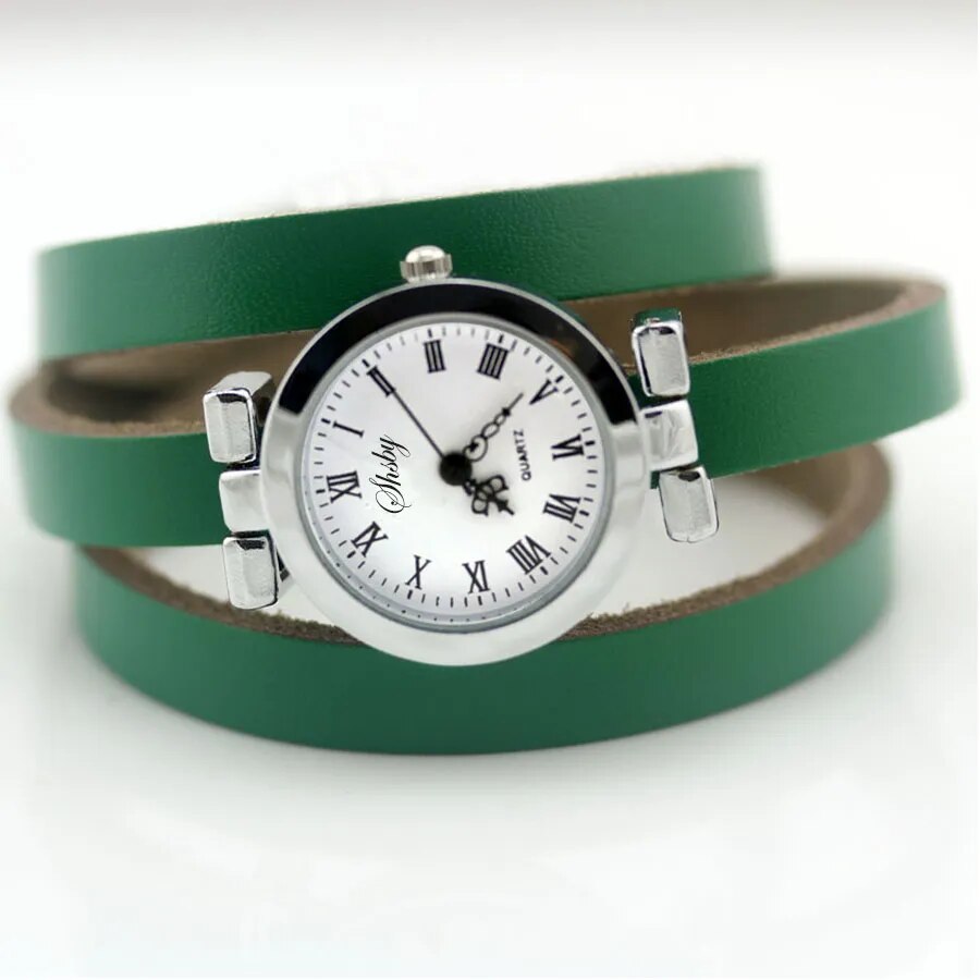 Shsby New  Fashion Hot-selling Women's Long Leather Female Watch  ROMA  Vintage Watch Women Watches