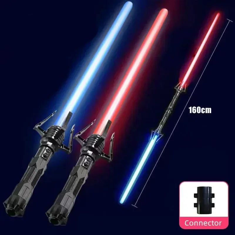 2024 New Laser Sword Toy Star Light Sword Luminous Fluorescent Rod Laser Rod Children's Sword Toy War Gift Outdoor Toys Scalable