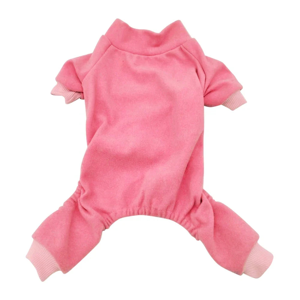 Soft Warm Dog Pajamas Long Sleeves Full Body Covered Pet Pajamas for Small Medium Large Dogs Clothes Pet Jumpsuits Dog Onesies