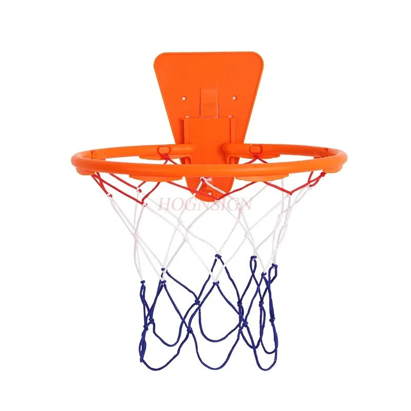 Children's indoor basketball frame without punching, wall mounted, adjustable, simple basketball rack, silent ball throwing