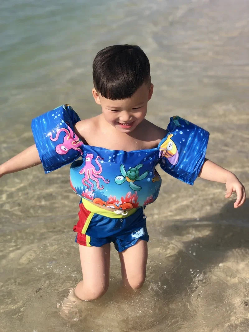 Kids Pool Floats Baby Swimming Vest Foam Armbands Buoy for Infants Better than Inflatable Rings for Learning to Swim